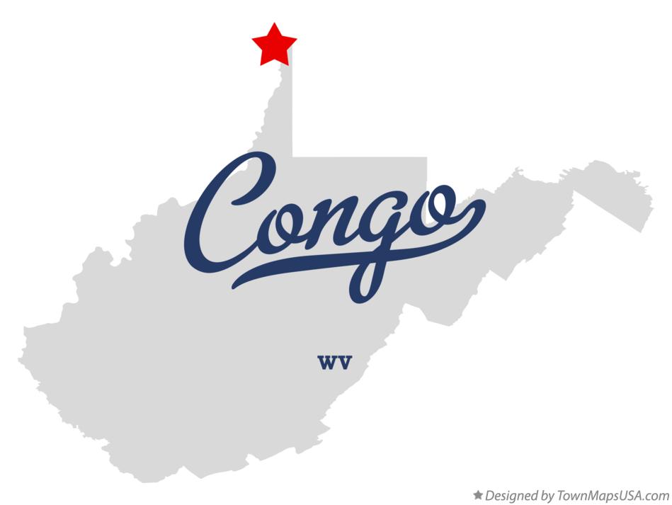 Map of Congo West Virginia WV