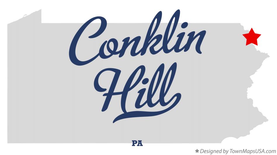 Map of Conklin Hill Pennsylvania PA
