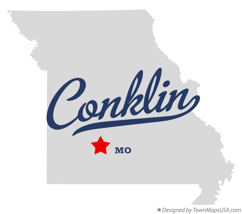 Map of Conklin Missouri MO