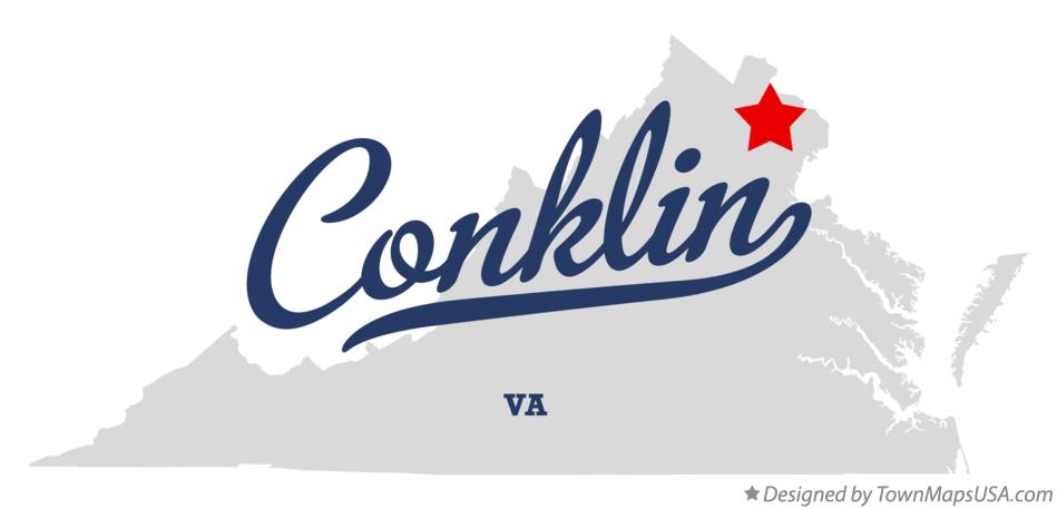 Map of Conklin Virginia VA