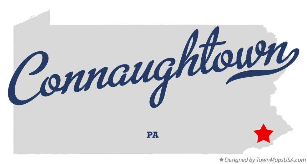 Map of Connaughtown Pennsylvania PA