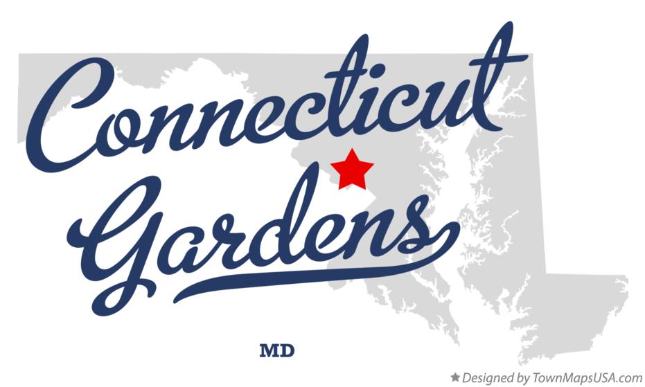 Map of Connecticut Gardens Maryland MD