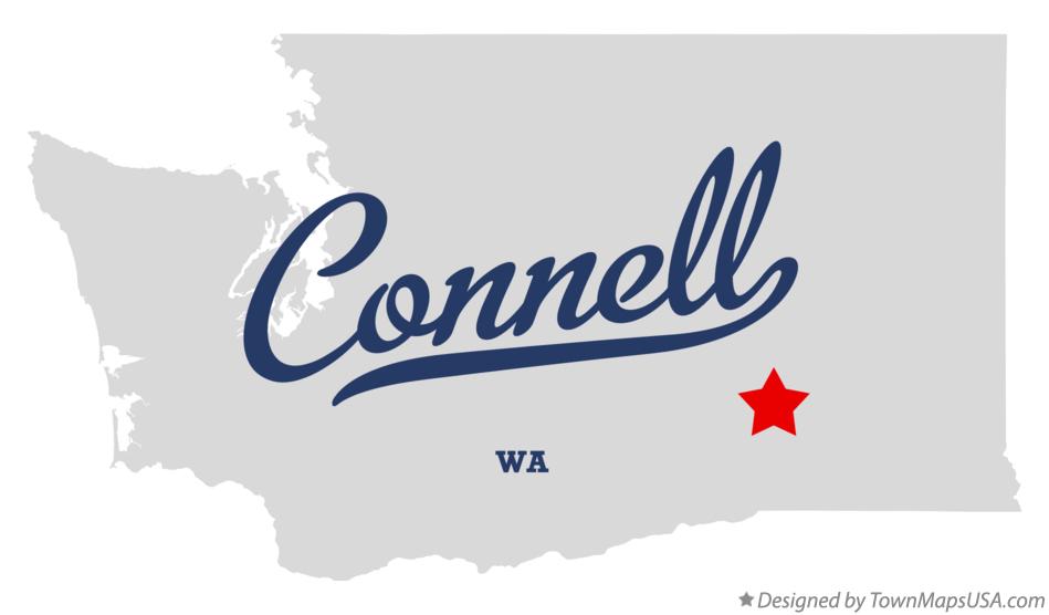Map of Connell Washington WA