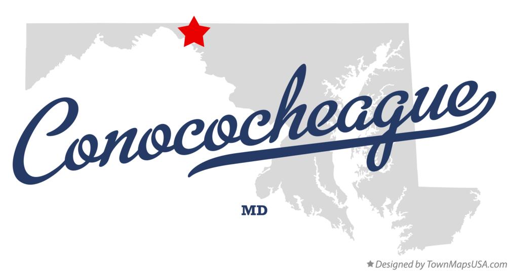 Map of Conococheague Maryland MD