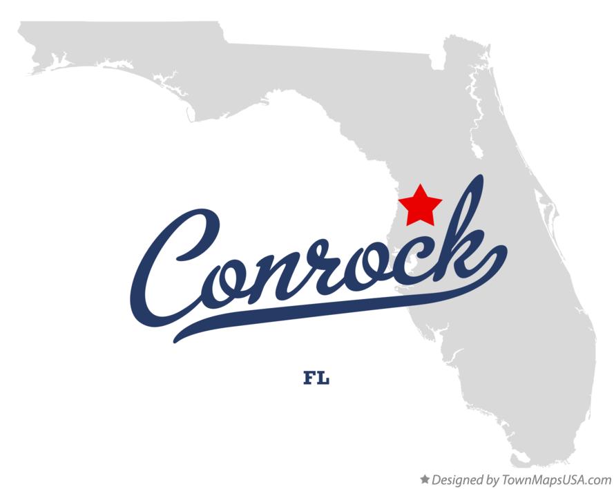 Map of Conrock Florida FL