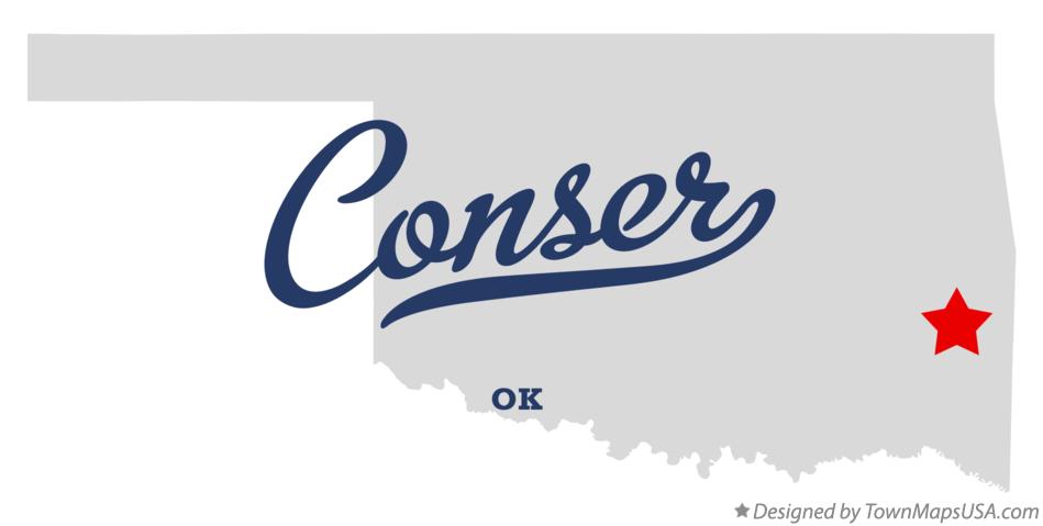 Map of Conser Oklahoma OK