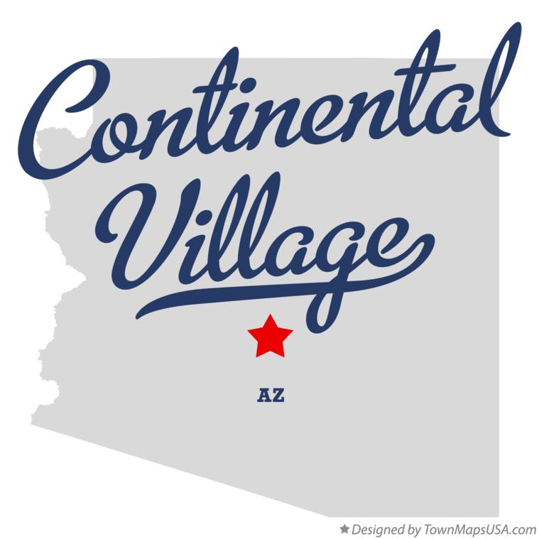 Map of Continental Village Arizona AZ