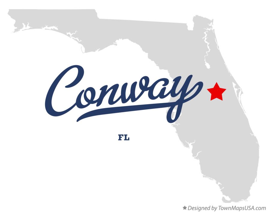 Map of Conway Florida FL