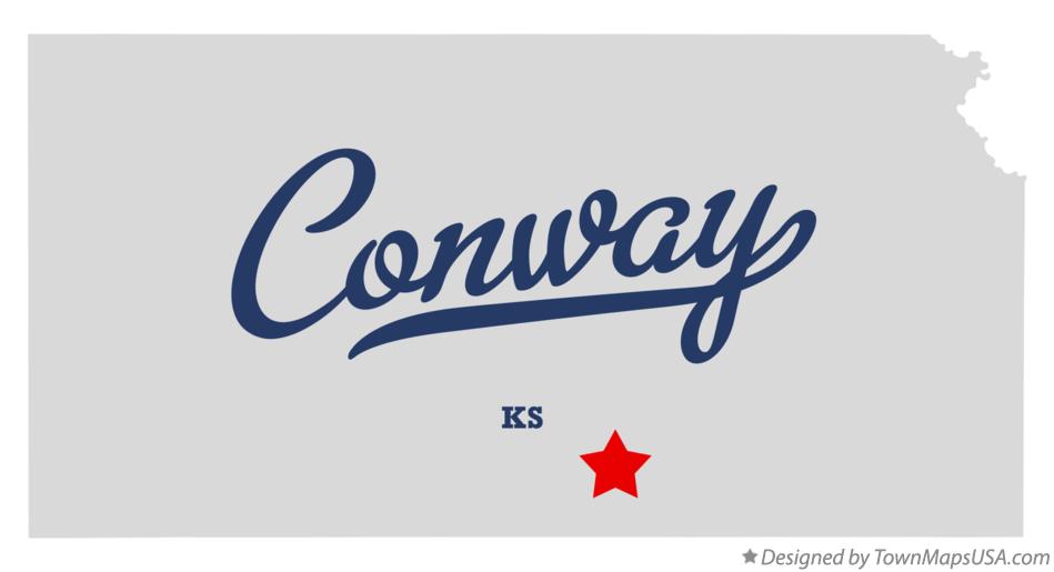 Map of Conway Kansas KS
