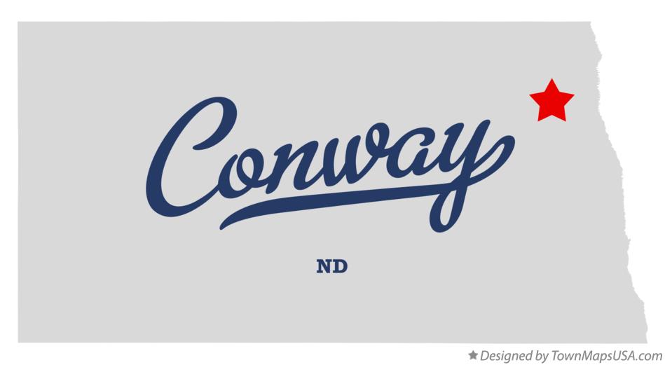 Map of Conway North Dakota ND