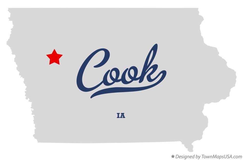 Map of Cook Iowa IA