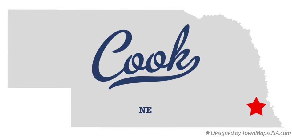 Map of Cook Nebraska NE