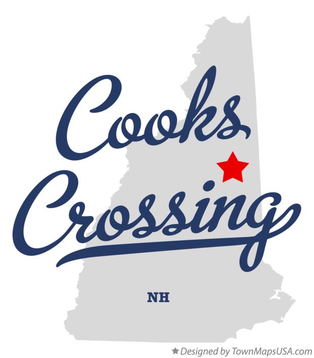 Map of Cooks Crossing New Hampshire NH