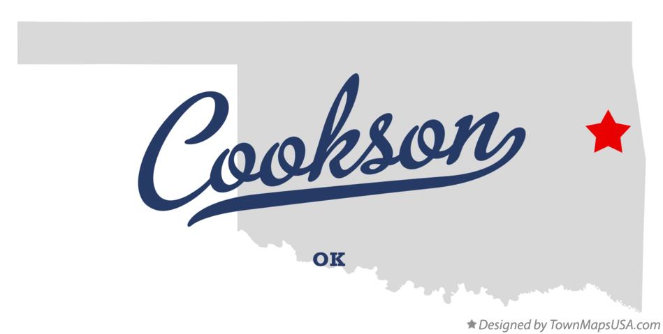 Map of Cookson Oklahoma OK