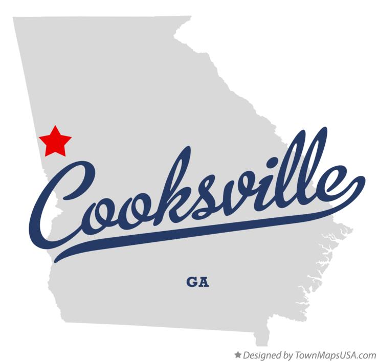Map of Cooksville Georgia GA