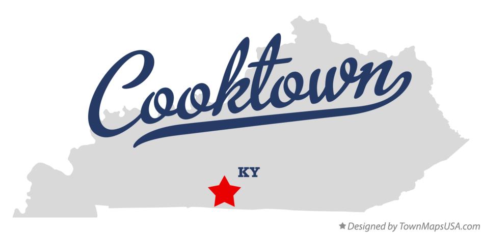 Map of Cooktown Kentucky KY