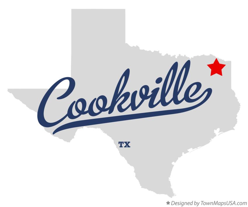 Map of Cookville Texas TX