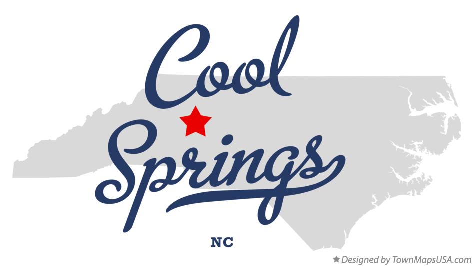Map of Cool Springs North Carolina NC