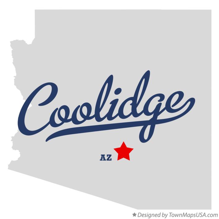Map of Coolidge Arizona AZ