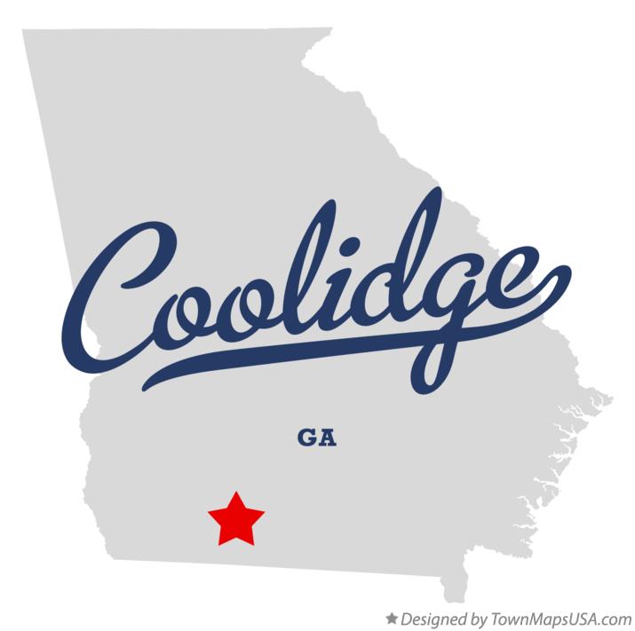 Map of Coolidge Georgia GA