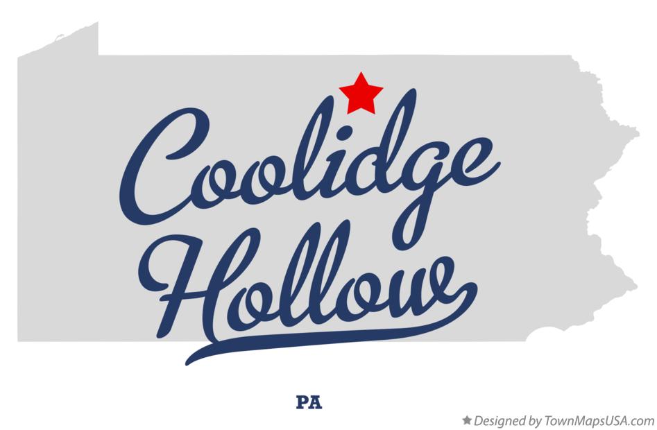 Map of Coolidge Hollow Pennsylvania PA