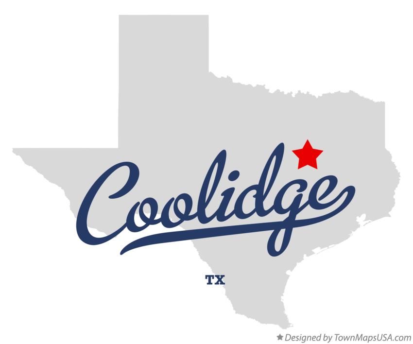 Map of Coolidge Texas TX