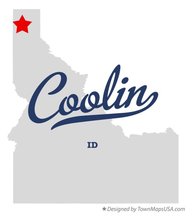 Map of Coolin Idaho ID