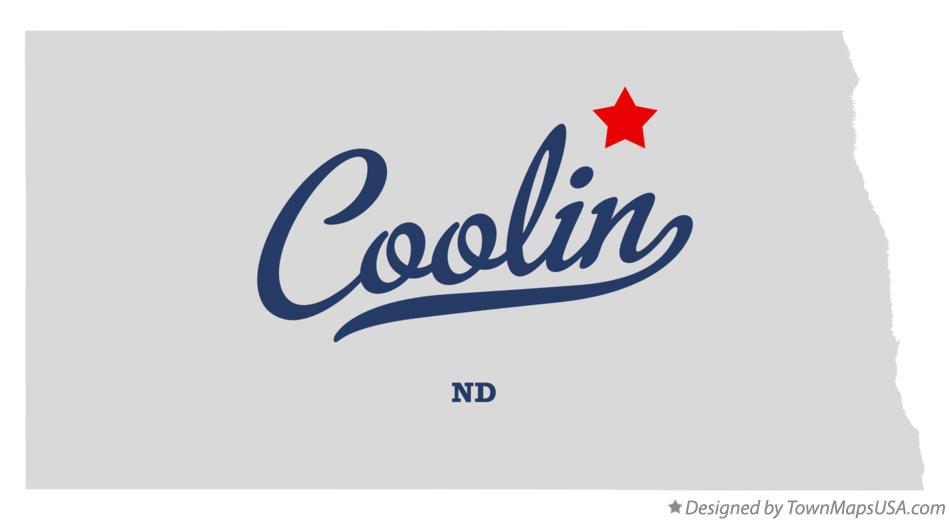 Map of Coolin North Dakota ND
