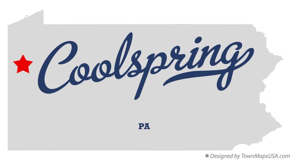 Map of Coolspring Pennsylvania PA