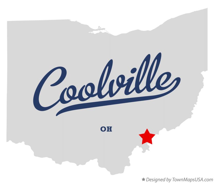 Map of Coolville Ohio OH