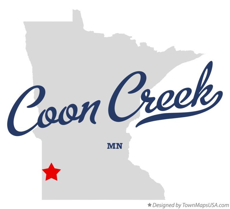 Map of Coon Creek Minnesota MN