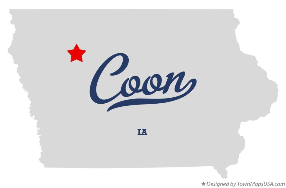 Map of Coon Iowa IA