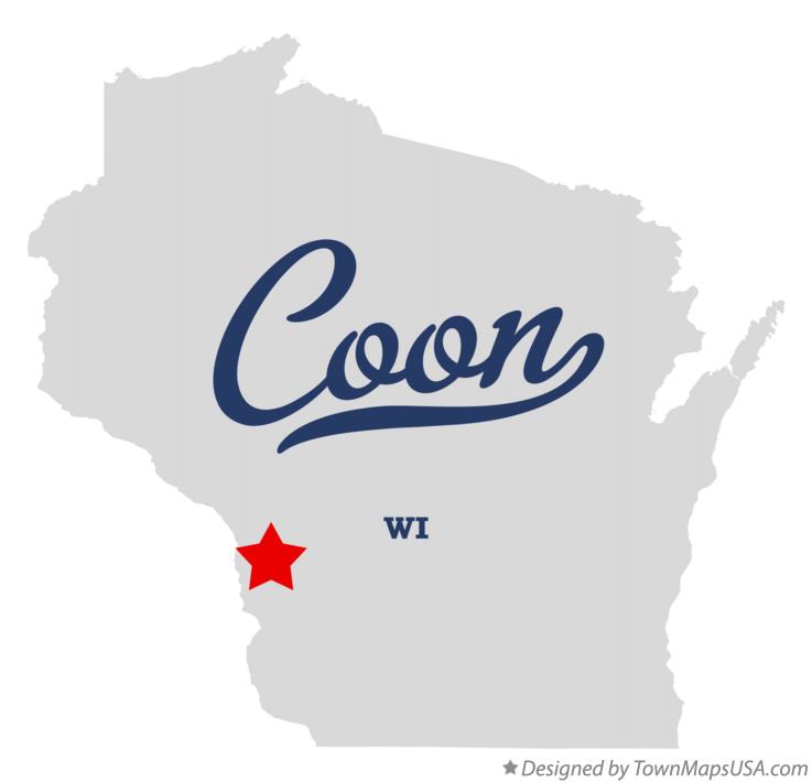 Map of Coon Wisconsin WI