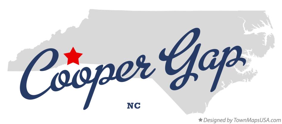 Map of Cooper Gap North Carolina NC