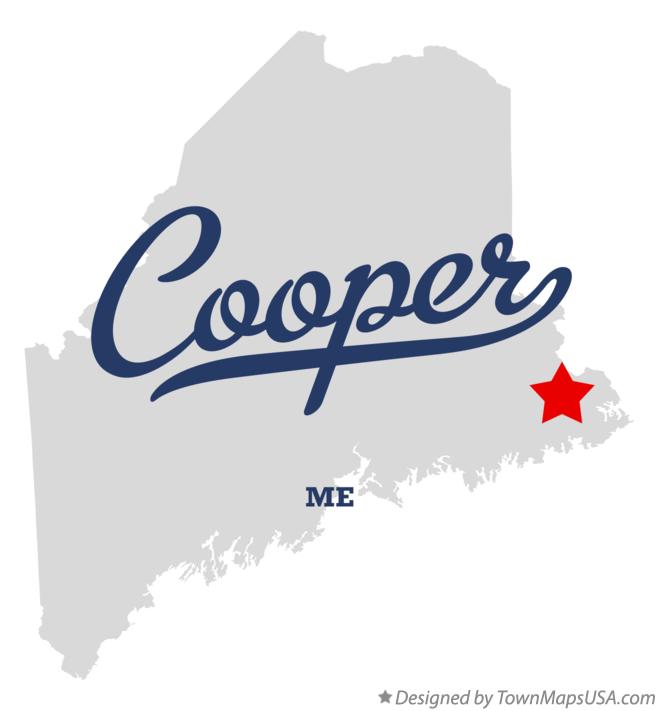 Map of Cooper Maine ME