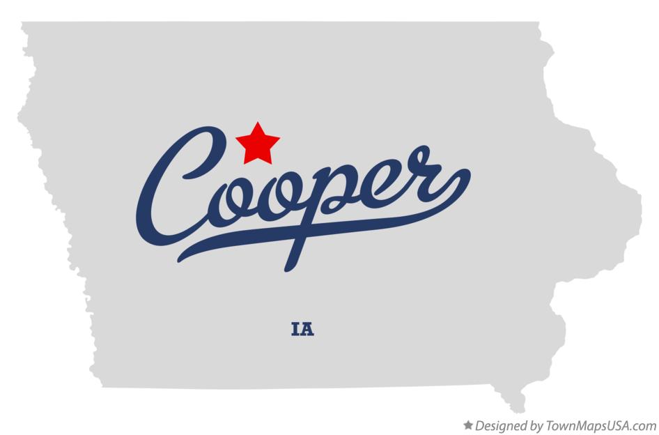 Map of Cooper Iowa IA