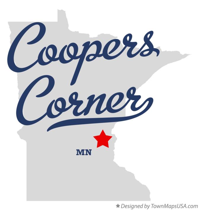 Map of Coopers Corner Minnesota MN