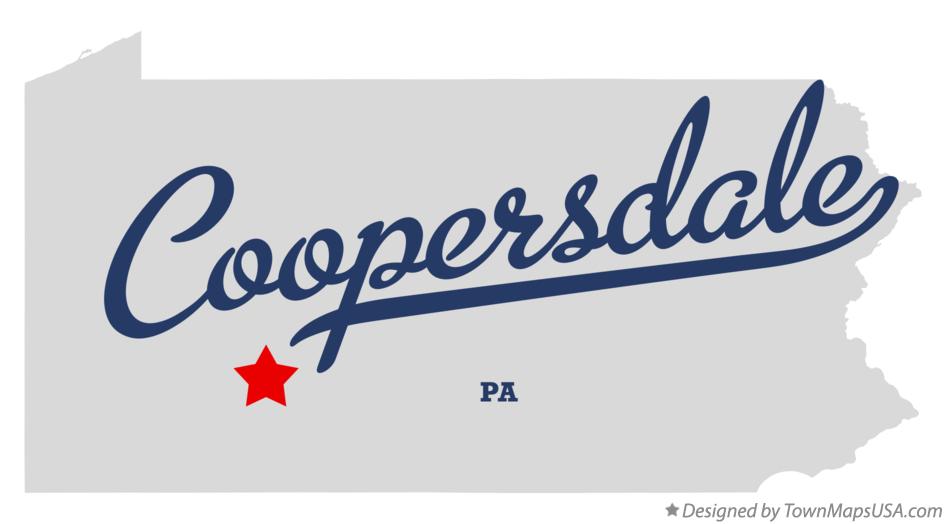 Map of Coopersdale Pennsylvania PA