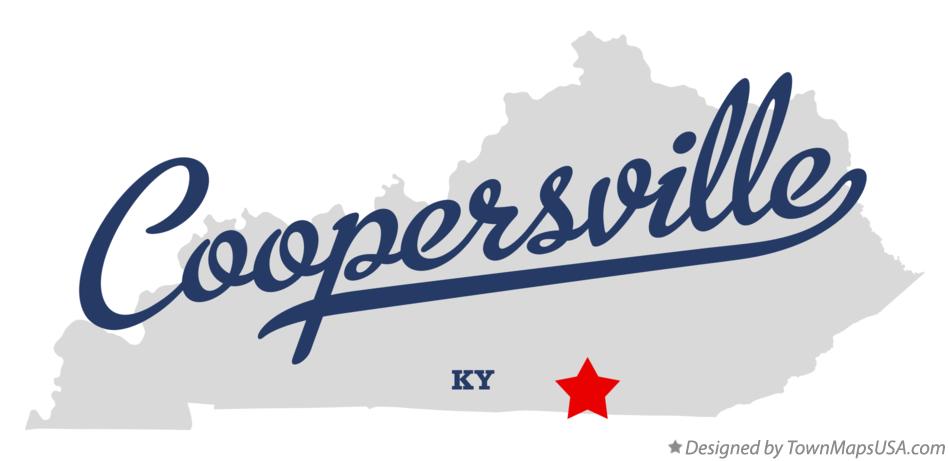Map of Coopersville Kentucky KY