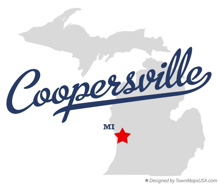Map of Coopersville Michigan MI