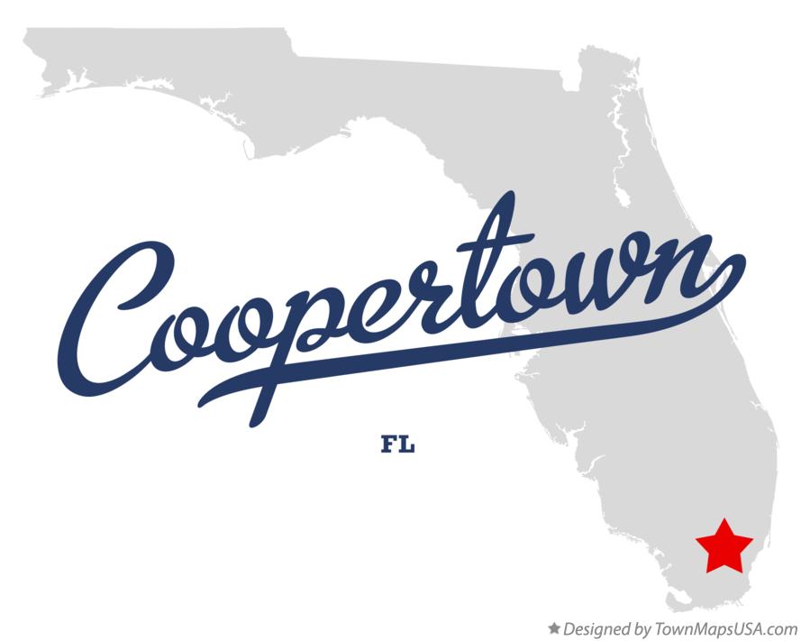 Map of Coopertown Florida FL