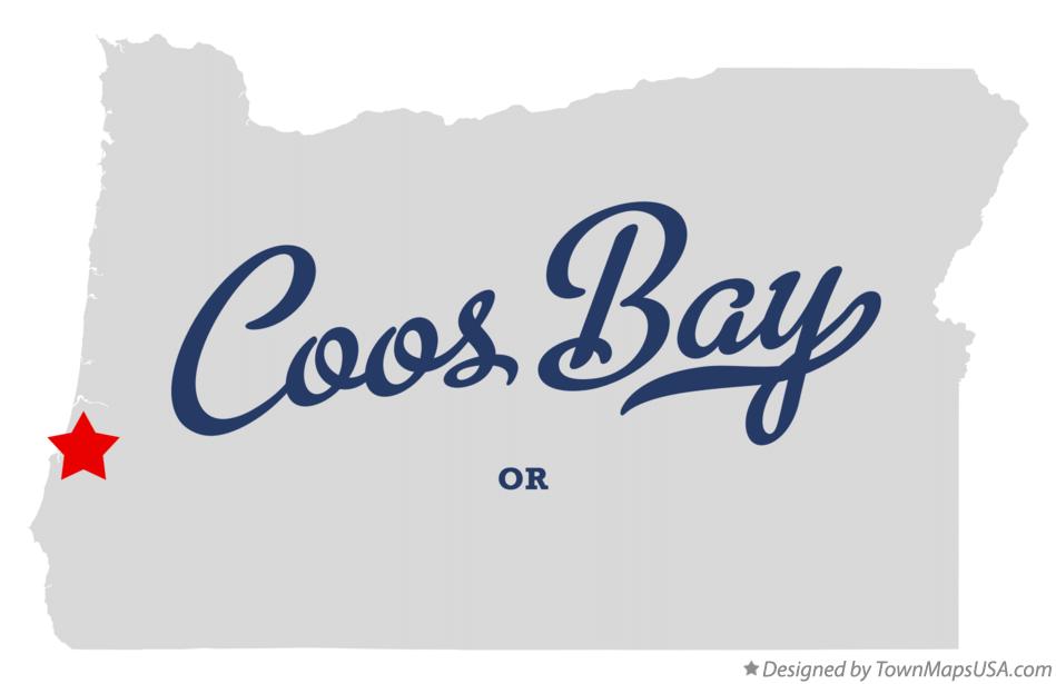 Map of Coos Bay Oregon OR