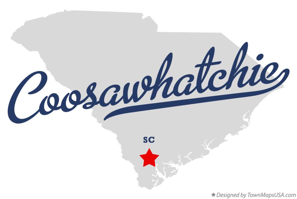 Map of Coosawhatchie South Carolina SC
