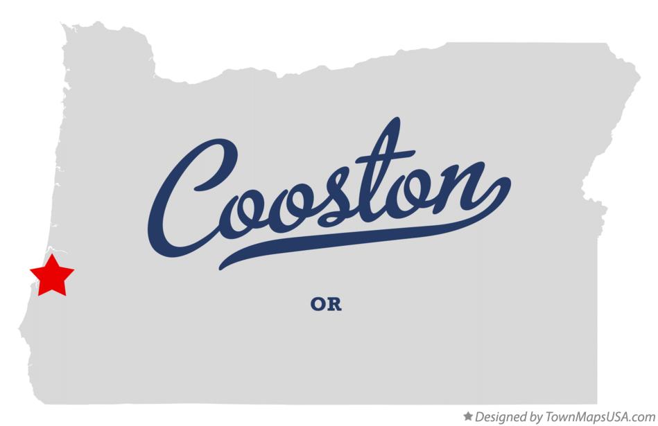 Map of Cooston Oregon OR