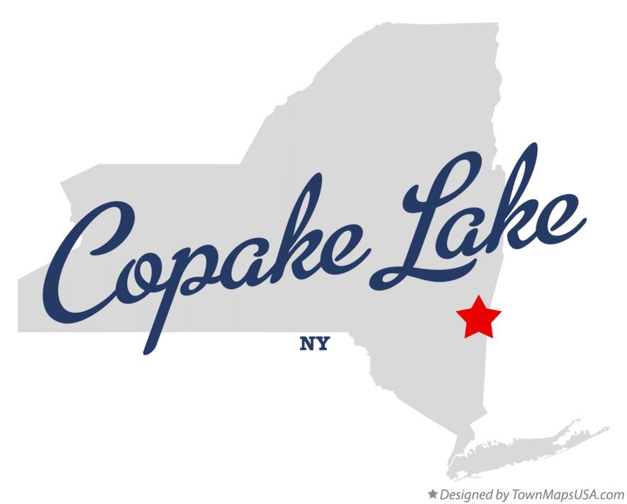 Map of Copake Lake New York NY