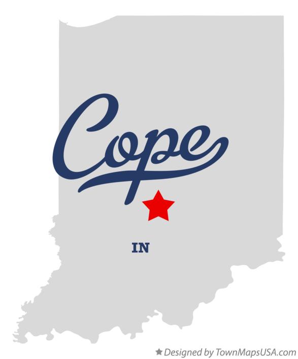 Map of Cope Indiana IN