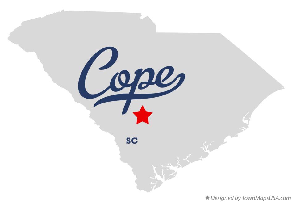 Map of Cope South Carolina SC