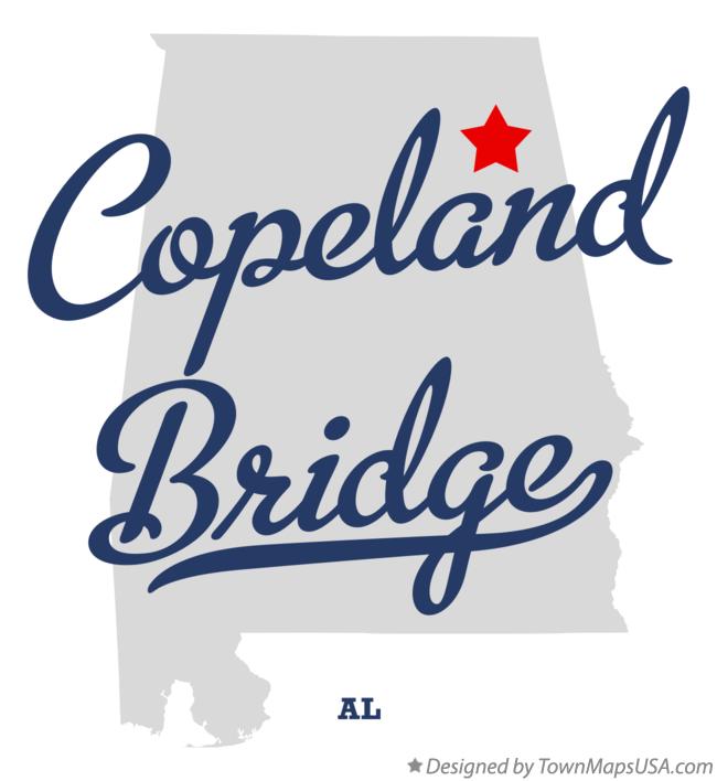 Map of Copeland Bridge Alabama AL
