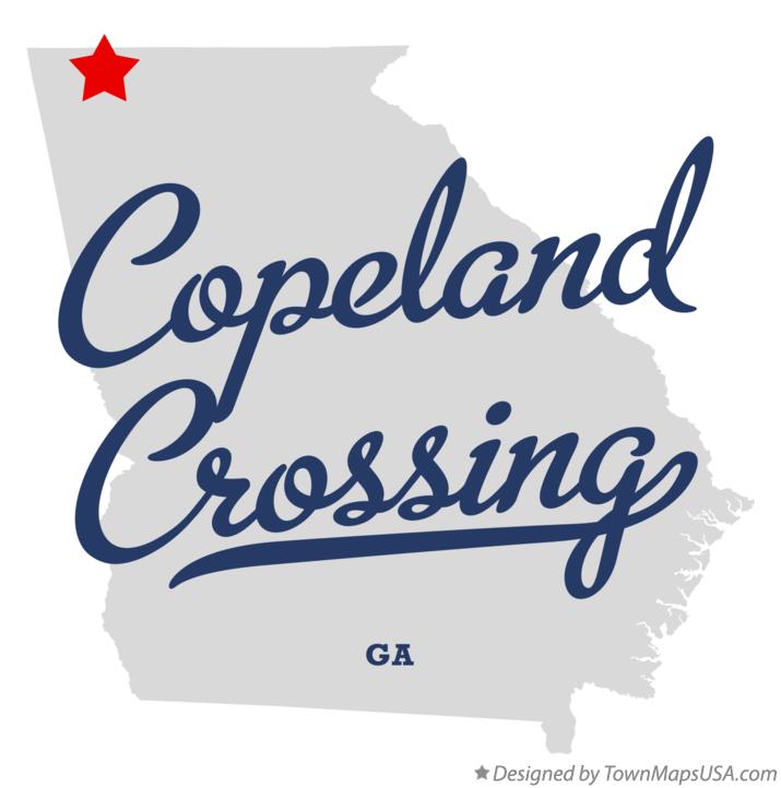 Map of Copeland Crossing Georgia GA
