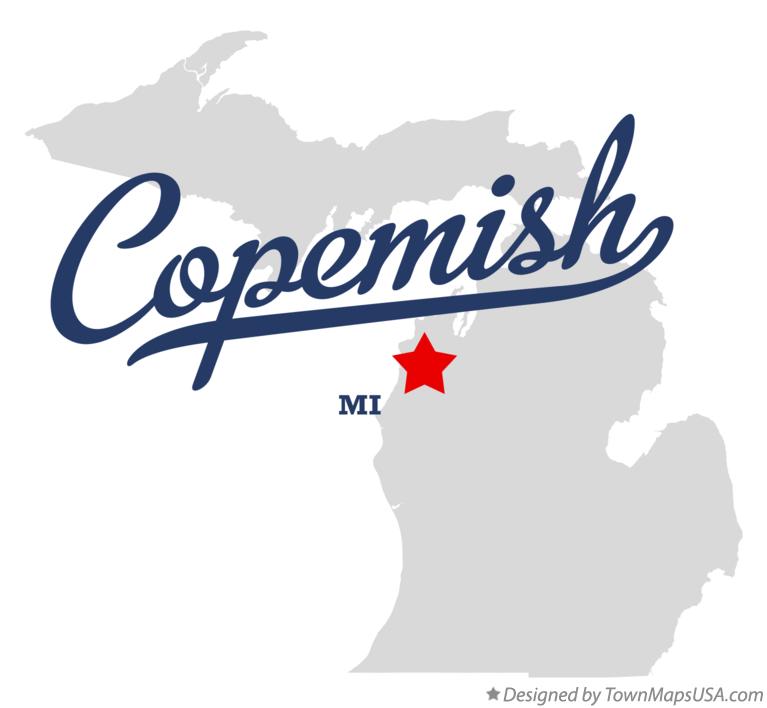 Map of Copemish Michigan MI